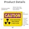Signmission Radiation & Laser Sign, 12 in H x 18 in W, Vinyl Decal, Rectangle OS-2PACK-CR-D-1218-L-10173 - alternate 6